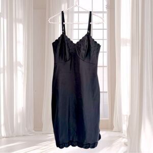 VTG Aristocraft Black Pin Dot Slip Size S